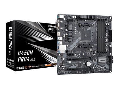 ASRock B450M Pro4 R2.0 - motherboard - micro ATX - Socket AM4 - AMD B450_3