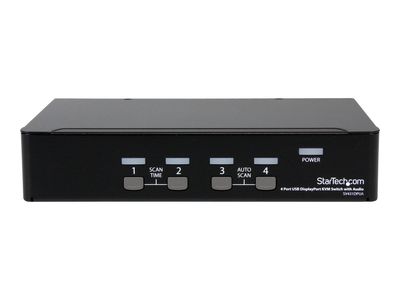 StarTech.com 4 Port DisplayPort KVM Switch w/ Audio - USB, Keyboard, Video, Mouse, Computer Switch Box for 2560x1600 DP Monitor (SV431DPUA) - KVM / audio / USB switch - 4 ports_2