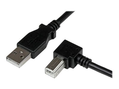 StarTech.com 2m USB 2.0 A to Right Angle B Cable Cord - 2 m USB Printer Cable - Right Angle USB B Cable - 1x USB A (M), 1x USB B (M) (USBAB2MR) - USB cable - 2 m_2