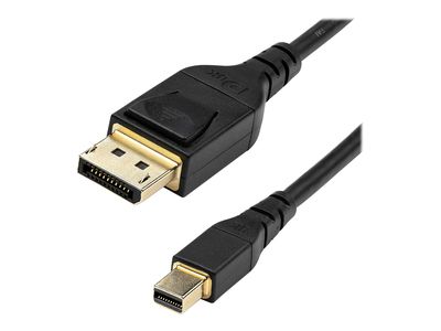 StarTech.com 6ft (2m) VESA Certified Mini DisplayPort to DisplayPort 1.4 Cable, 8K 60Hz HBR3 HDR, Super UHD mDP to DP 1.4 Cord, Slim (34 AWG) Ultra HD 4K 120Hz, Monitor/Video Cable - mDP to DP Cable (DP14MDPMM2MB) - DisplayPort-Kabel - Mini DisplayPort zu_1