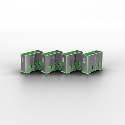 Lindy 40451 Schnittstellenblockierung Schnittstellenblockierung + Schlüssel USB Typ-A Grün Acrylnitril-Butadien-Styrol (ABS) 5 Stück(e)_2