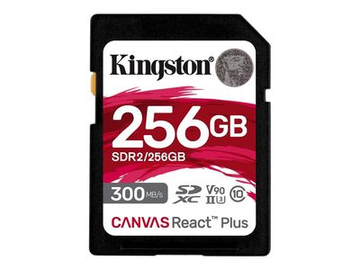 Kingston Canvas React Plus - Flash-Speicherkarte - 256 GB - SDXC UHS-II_thumb