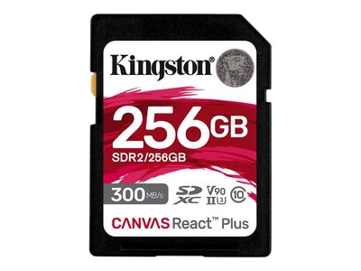 Kingston Canvas React Plus - flash memory card - 256 GB - SDXC UHS-II_thumb