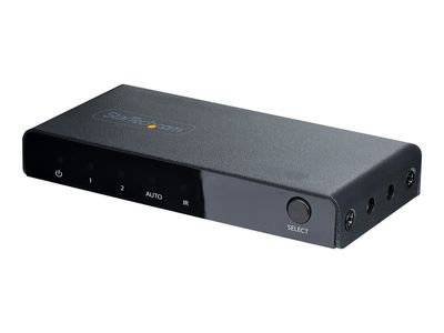 StarTech.com 2-Port 8K HDMI Switch, HDMI 2.1 Switcher 4K 120Hz/8K 60Hz UHD, HDR10+, HDMI Switch 2 In 1 Out, Auto/Manual Source Switching, Remote Control and Power Adapter Included - 7.1 Channel Audio/eARC (2PORT-HDMI-SWITCH-8K) - Video/Audio-Schalter - 2_thumb