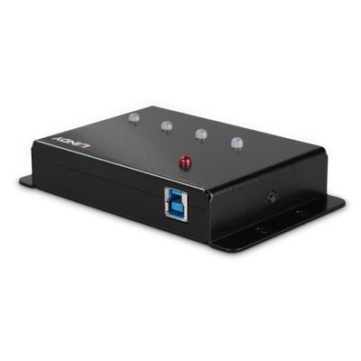 Lindy 43374 Schnittstellen-Hub USB 3.2 Gen 1 (3.1 Gen 1) Type-B 5000 Mbit/s Schwarz_2