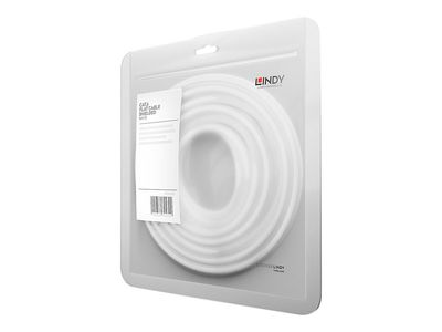Cable Lindy Cat.6 U/UTP Flachband 5m White_2