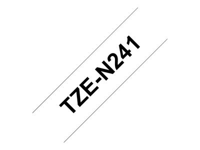 Brother non-laminated tape TZe-N241 - Black on white_thumb