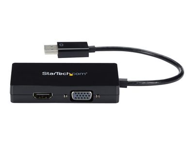 StarTech.com 3 in 1 DisplayPort Multi Video Adapter Converter - 1080p DP Laptop to HDMI VGA or DVI Monitor or Projector Display (DP2VGDVHD) - video converter - black_4