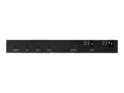 StarTech.com 2-Port HDMI Splitter (1x2), 4K 60Hz UHD HDMI 2.0 Audio Video Splitter w/ Scaler & Audio Extractor (3.5mm/SPDIF), Dual HDMI Splitter (1-In 2-Out), EDID Copy, TV/Projector - Supports HDCP 2.2 (ST122HD20S) - video/audio splitter - 2 ports_2