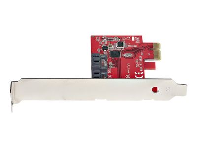 StarTech.com PCIe SATA Controller Karte - 2 Port SATA 3 Erweiterungskarte/Kontroller - 6Gbit/s - Voll/Halb Profil Blende - PCI Express Festplatten/SSD kontroller/Adapter (2P6G-PCIE-SATA-CARD) - Speicher-Controller - SATA 6Gb/s - PCIe 2.0 x1_9