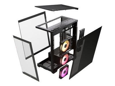 CORSAIR Case iCUE LINK 3500X RGB - Midi - Black_6