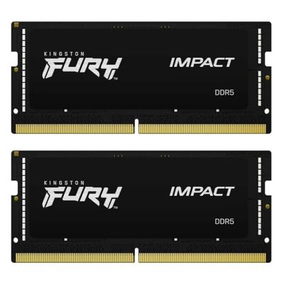 Kingston RAM FURY Impact - 32 GB (2 x 16 GB Kit) - DDR5-6000 SO-DIMM CL38_thumb