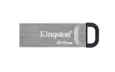 Kingston USB-Stick DataTraveler Kyson - USB 3.1 Gen 1/USB 3.2 - 64 GB - Silber/Schwarz_thumb