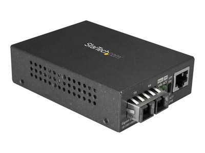 StarTech.com LWL Medienkonverter - 1000Base-LX - Single Mode - 10km - SC Glasfaser auf Ethernet Konverter - LWL zu Kupfer Konverter - Medienkonverter - 10Mb LAN, 100Mb LAN_1