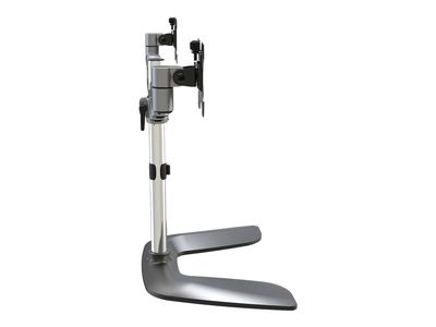 StarTech.com Dual Monitor Stand, Ergonomic Desktop Monitor Stand for up to 32" VESA Displays, Free-Standing Articulating Universal Computer Monitor Mount, Adjustable Height, Silver - Easy & Quick Assembly stand - for 2 monitors - black, silver_6