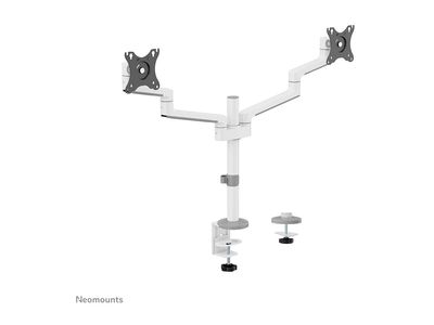 Neomounts DS60-425WH2 mounting kit - full-motion - for 2 monitors - white_3