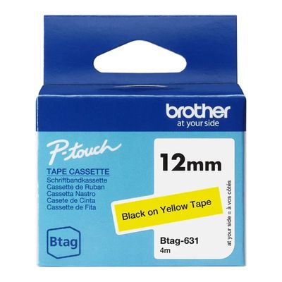 Brother BTAG-631 - label tape - 1 cassette(s) - Roll (1.2 cm x 4 m)_thumb