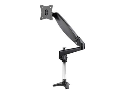 StarTech.com Desk Mount Monitor Arm for Single VESA Display up to 32" or 49" Ultrawide 8kg/17.6lb, Full Motion Articulating & Height Adjustable w/ Cable Management, C-Clamp, Grommet Mount - Single Monitor Arm mounting kit - full-motion adjustable arm - fo_1