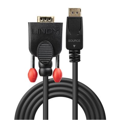 Lindy 41943 Videokabel-Adapter 3 m VGA (D-Sub) DisplayPort Schwarz_2