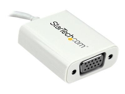 StarTech.com USB-C to VGA Adapter - White - 1080p - Video Converter For Your MacBook Pro / Projector / VGA Display (CDP2VGAW) - external video adapter - white_8