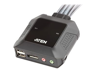 ATEN CS22DP - KVM-/Audio-/USB-Switch - 2 Anschlüsse_1
