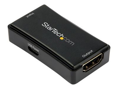 StarTech.com 45ft / 14m HDMI Signal Booster - 4K 60Hz - USB Powered - HDMI Inline Repeater & Amplifier - 7.1 Audio Support (HDBOOST4K2) - video/audio extender - HDMI_1