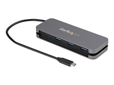 StarTech.com 4 Port USB C Hub - 3x USB-A/1xUSB-C - 5Gbps USB 3.0 Type-C Hub (3.2 Gen 1) - Bus Powered - 11.2" Cable w/ Cable Management (HB30CM3A1CB) - hub - 4 ports_thumb