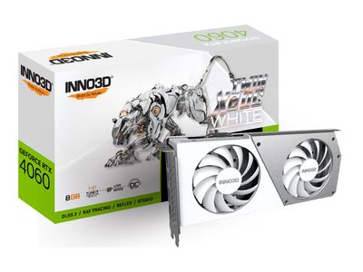 Inno3D GeForce RTX 4060 TWIN X2 OC WHITE - Grafikkarten - GeForce RTX 4060 - 8 GB - weiß_thumb