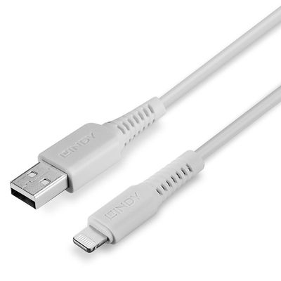 cable: Lindy Lightning plug - Lightning / USB Typ A - 1m - white_5