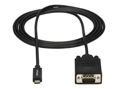 StarTech.com USB-C auf VGA Adapterkabel - 2m - 1920x1200 - Schwarz - externer Videoadapter - Schwarz_2