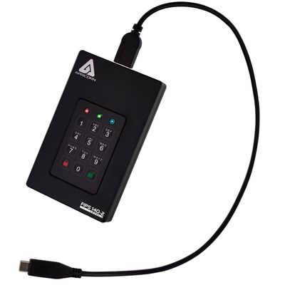Apricorn Aegis Fortress L3 2 TB USB Type-A to USB Type-C 3.2 Gen 1 (3.1 Gen 1) Black_3