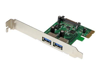 StarTech.com 2 Port PCI Express SuperSpeed USB 3.0 Schnittstellenkarte mit UASP - SATA Strom - 2-fach USB 3 PCIe Karte mit SATA Anschluss - USB-Adapter_thumb