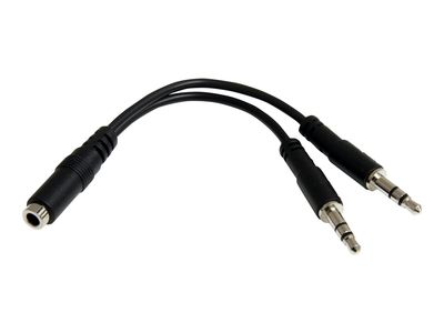 StarTech.com 3.5mm 4 Position to 2x 3 Position 3.5mm Headset Splitter Adapter - F/M - 3.5mm headset Adapter Cable (MUYHSFMM) - headset splitter_3