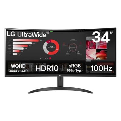 LG Curved LED-Display 34WR50QK-B.AEU - 86.4 cm (34") - 3440 x 1440 UWQHD_thumb
