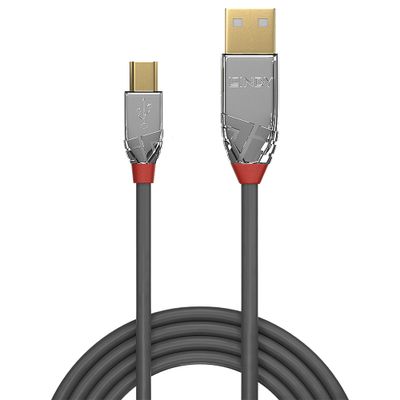 Lindy USB-Kabel CROMO Line - USB-A / Mini-USB Typ B - 2 m_2