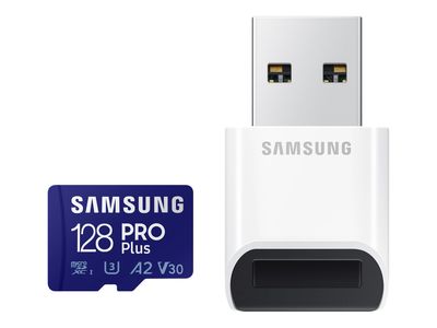 Samsung Flash-Card inkl. USB-Adapter PRO Plus MB-MD128KB - microSDXC UHS-I - 128 GB_thumb