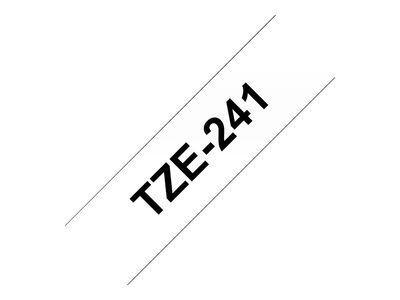 Brother laminated tape TZe-241 - Black on white_1