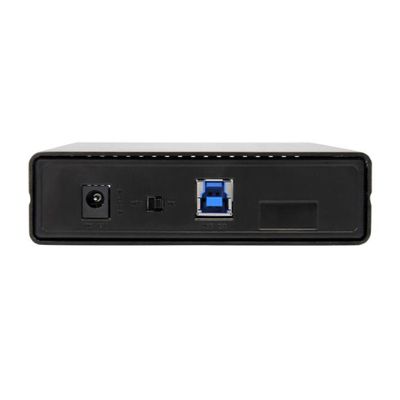 StarTech.com 3.5in Black Aluminum USB 3.0 External SATA III SSD / HDD Enclosure with UASP for SATA 6Gbps - 3.5" SATA Hard Drive Enclosure (S3510BMU33) - storage enclosure - SATA 6Gb/s - USB 3.0_2
