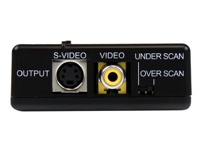 StarTech.com High Resolution VGA to Composite (RCA) or S-Video Converter - PC to TV Video Adapter - 1600x1200 RGB to TV (VGA2VID) - video converter - black_3