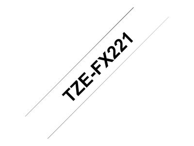 Brother TZEFX221 - 9 mm - Schwarz auf Weiß_1