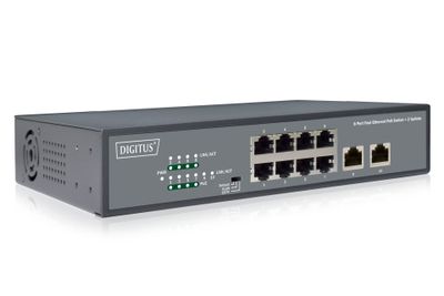 DIGITUS Switch DN-95323-1 - 8 Ports - 8x GE (10/100/1000) - 8x PoE+_thumb