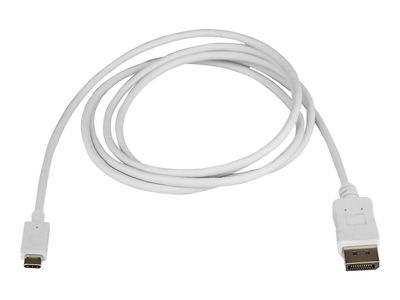 StarTech.com USB-C auf DisplayPort Adapter Kabel - 1,8 m - Thunderbolt 3 kompatibel - Weiß - 4K 60Hz - CDP2DPMM6W - externer Videoadapter - STM32F072CBU6 - weiß_2