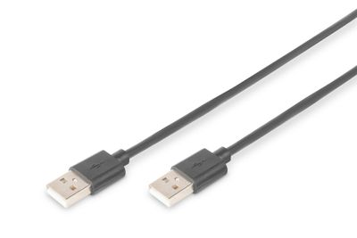 DIGITUS USB 2.0 connection cable - USB Type-A (male)/USB Type-A (male) - 1 m_thumb