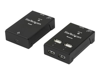 StarTech.com 4-Port USB 2.0 Extender - 165ft (50m) USB Over Cat5/Cat6 Extender - Compact USB 2.0 Over Ethernet Extender (USB2004EXTV) - USB-Erweiterung - USB 2.0_thumb