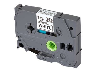 Brother laminated tape TZe-211 - Black on white_3