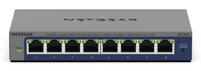 NETGEAR GS108Ev4 Unmanaged L2/L3 Gigabit Ethernet (10/100/1000) Grey_3