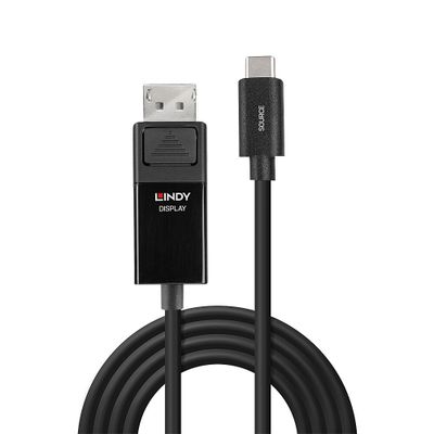 Lindy 43343 Videokabel-Adapter 3 m USB Typ-C DisplayPort Schwarz_2