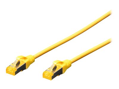 DIGITUS Professional patch cable - 25 cm - yellow_1