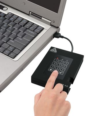 Apricorn SSD Hard Drive A25-3PL256-S1000F - 1TB - USB 3.0 - Black_2