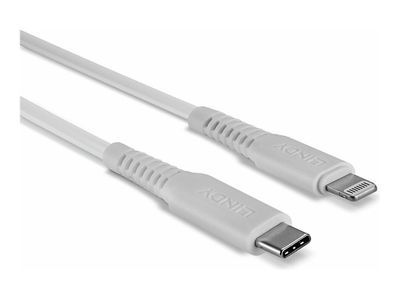 Cable Lindy USB C an Lightning Kabel weiß 0,5m_3